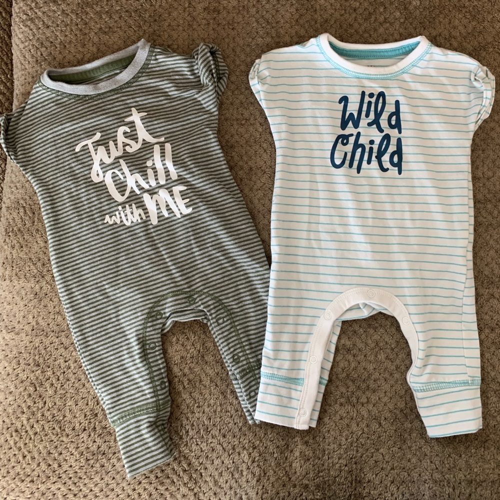 Newborn Cat & Jack Rompers